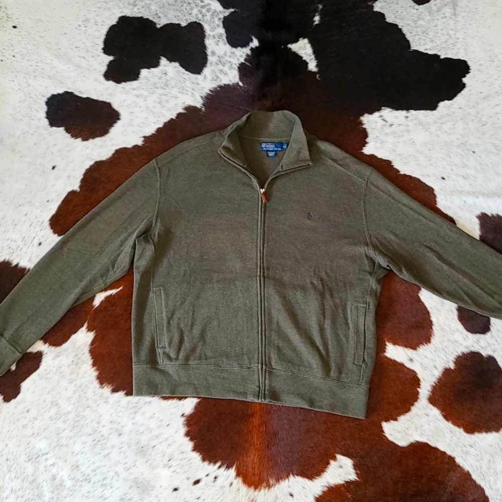 Polo zipper sweater